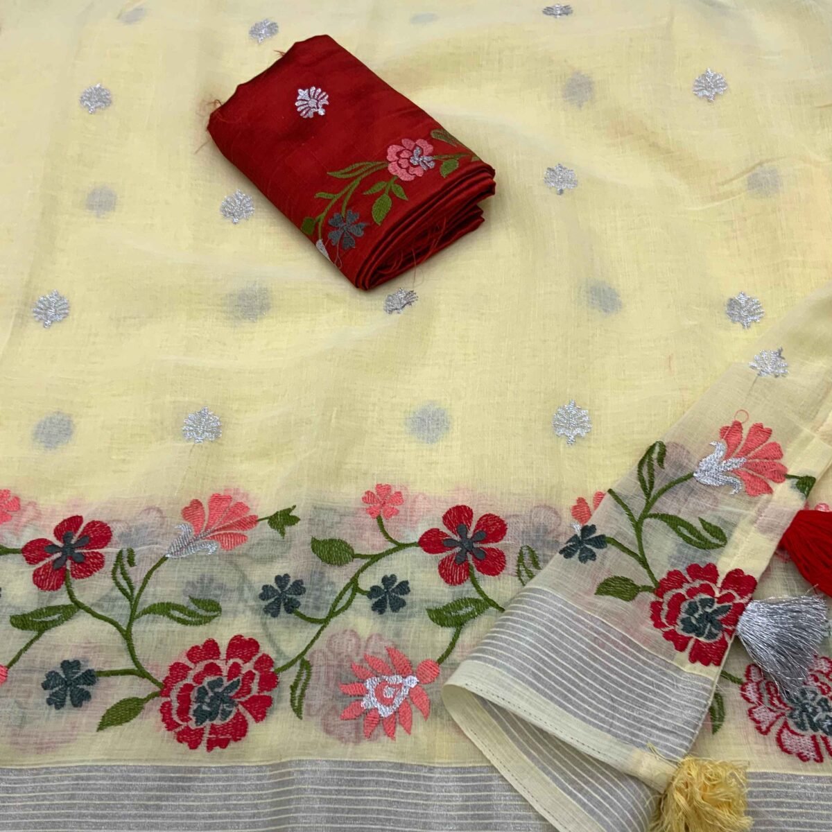 Silver Linen Pattu Fourth – Varnudais